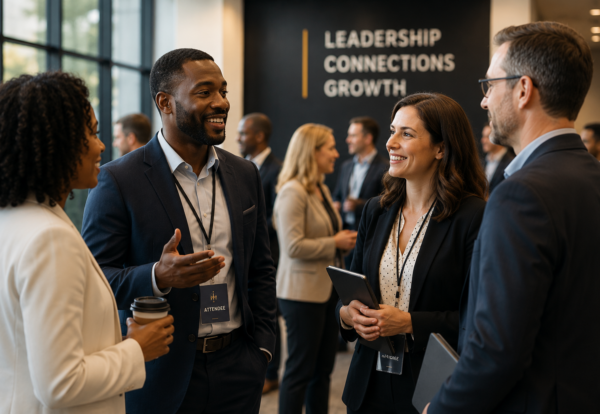 The Importance of Networking in Leadership | LINC Consulting Professional leaders networking and building business relationships through meaningful conversation, collaboration, and leadership development with LINC Consulting.